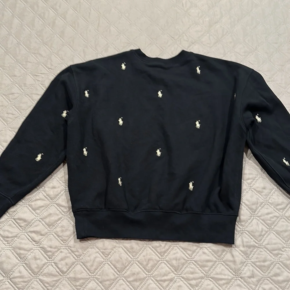 Big Girls Polo Pony Fleece Sweatshirt. - Picture 4 of 9